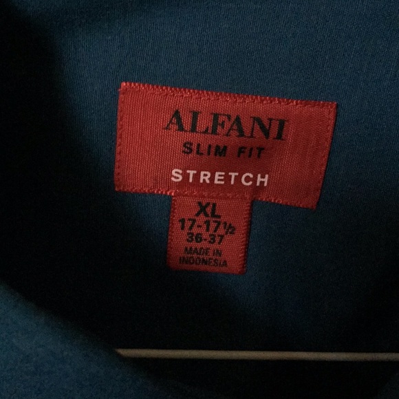 Alfani dress shirt slim fit size XL 17.5 - Picture 2 of 3